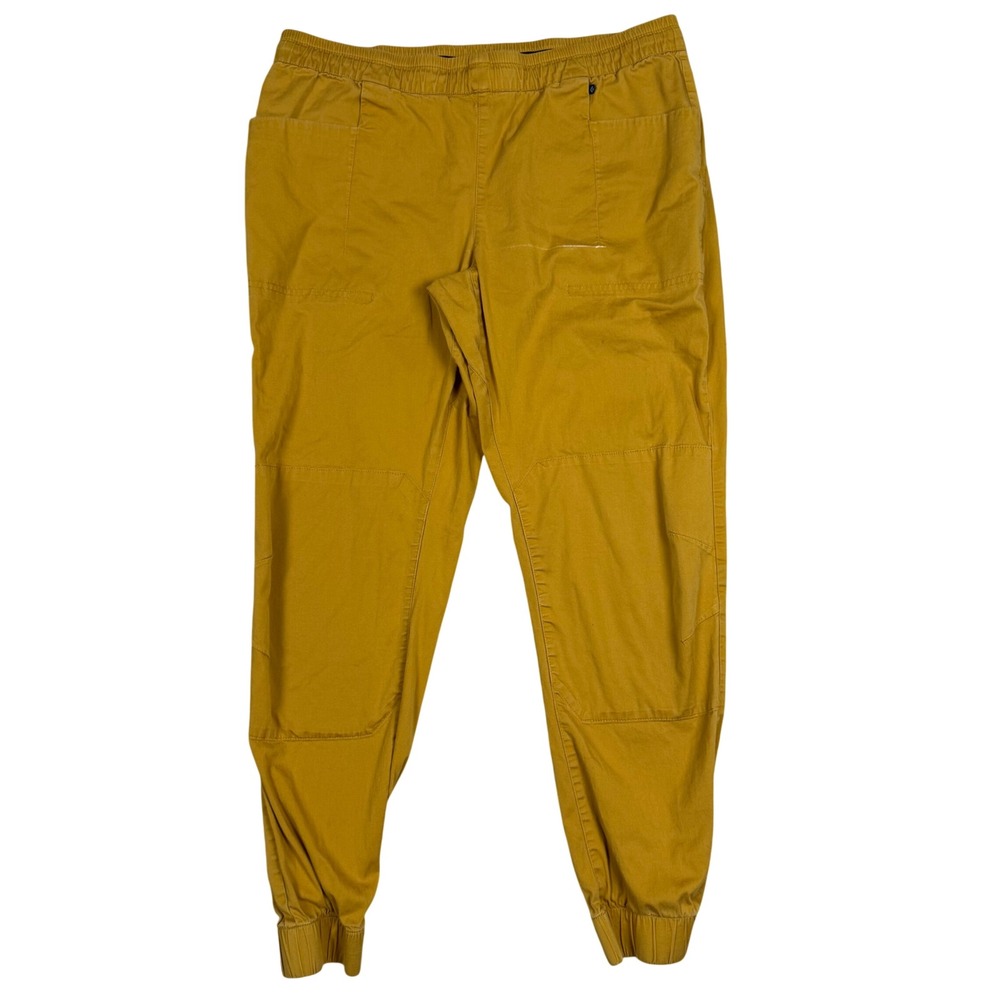 Black Diamond Jogger Pants XL 35x30 Climbing Hiking Mustard Yellow Gorpcore Mens